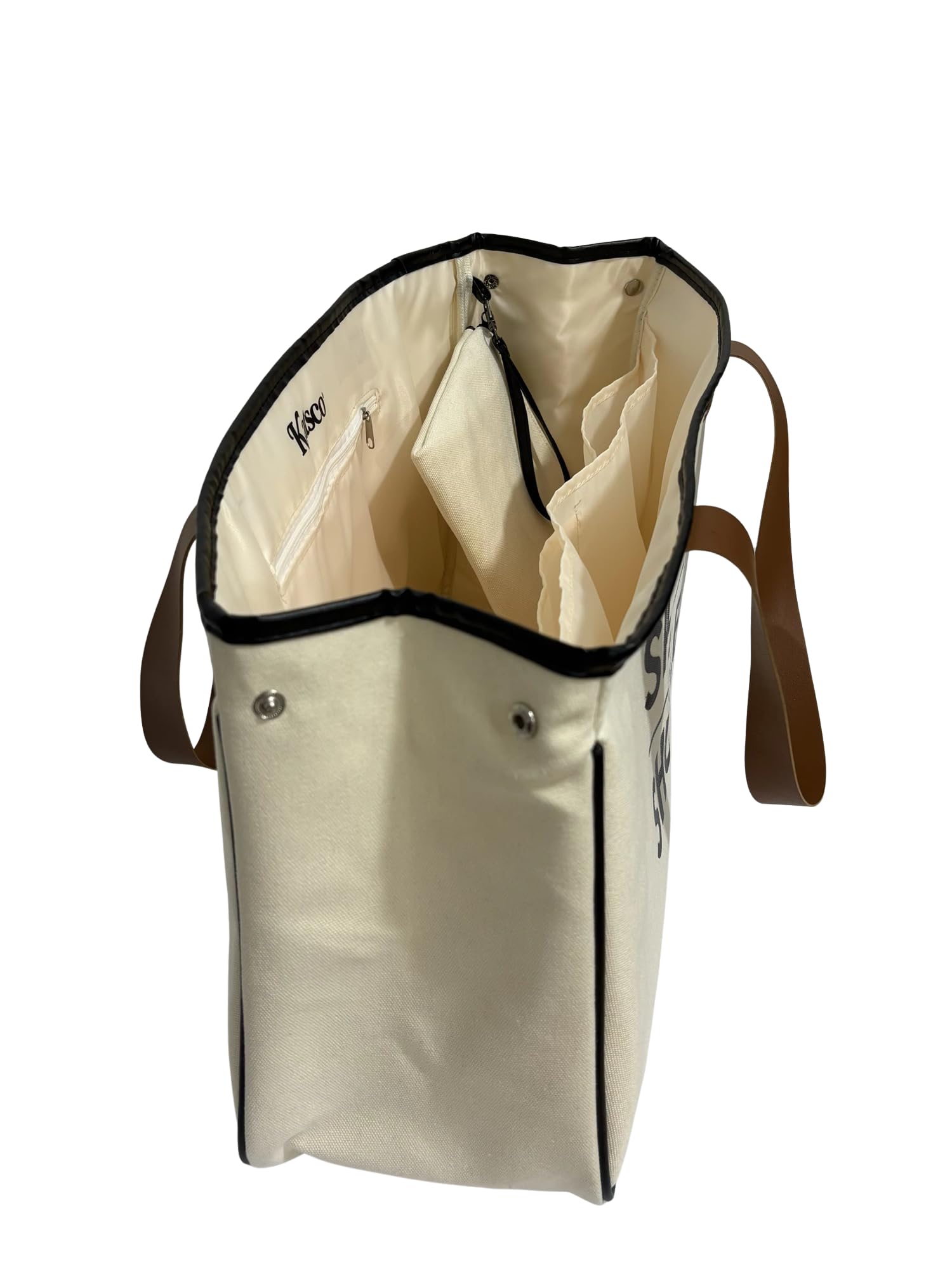 Katsco Splash & Shuffle Tote Bag for Women- Water Resistant Mahjong Tote for Pool, Beach and Travel with Zipper Pocket, Durable Multi-Compartment Interior, Large Carry-All for Mahjong Accessories