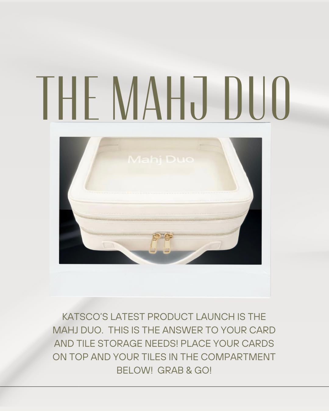Katsco Mahj Duo Case for Tiles and Accessories