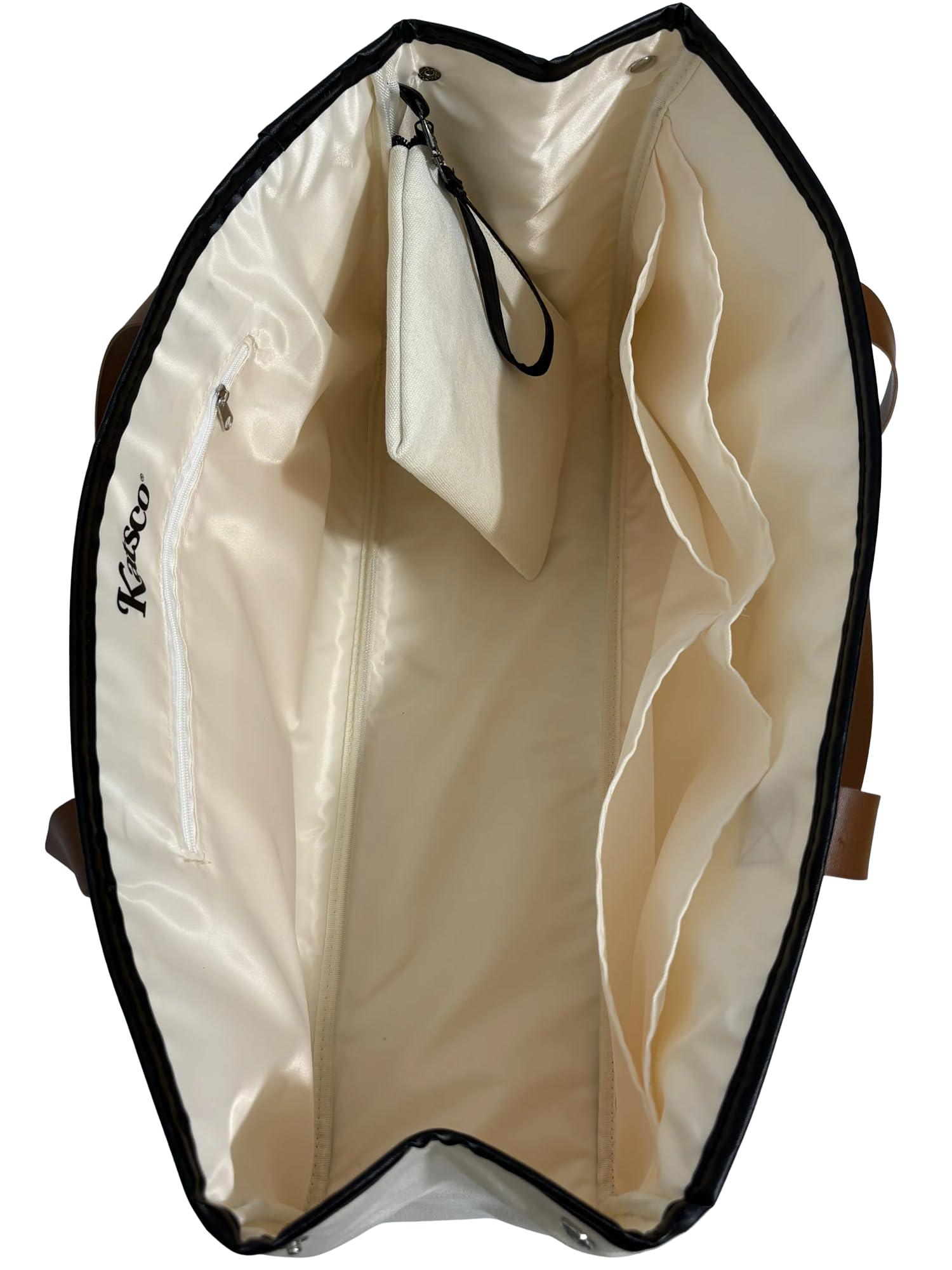 Katsco Splash & Shuffle Tote Bag for Women- Water Resistant Mahjong Tote for Pool, Beach and Travel with Zipper Pocket, Durable Multi-Compartment Interior, Large Carry-All for Mahjong Accessories