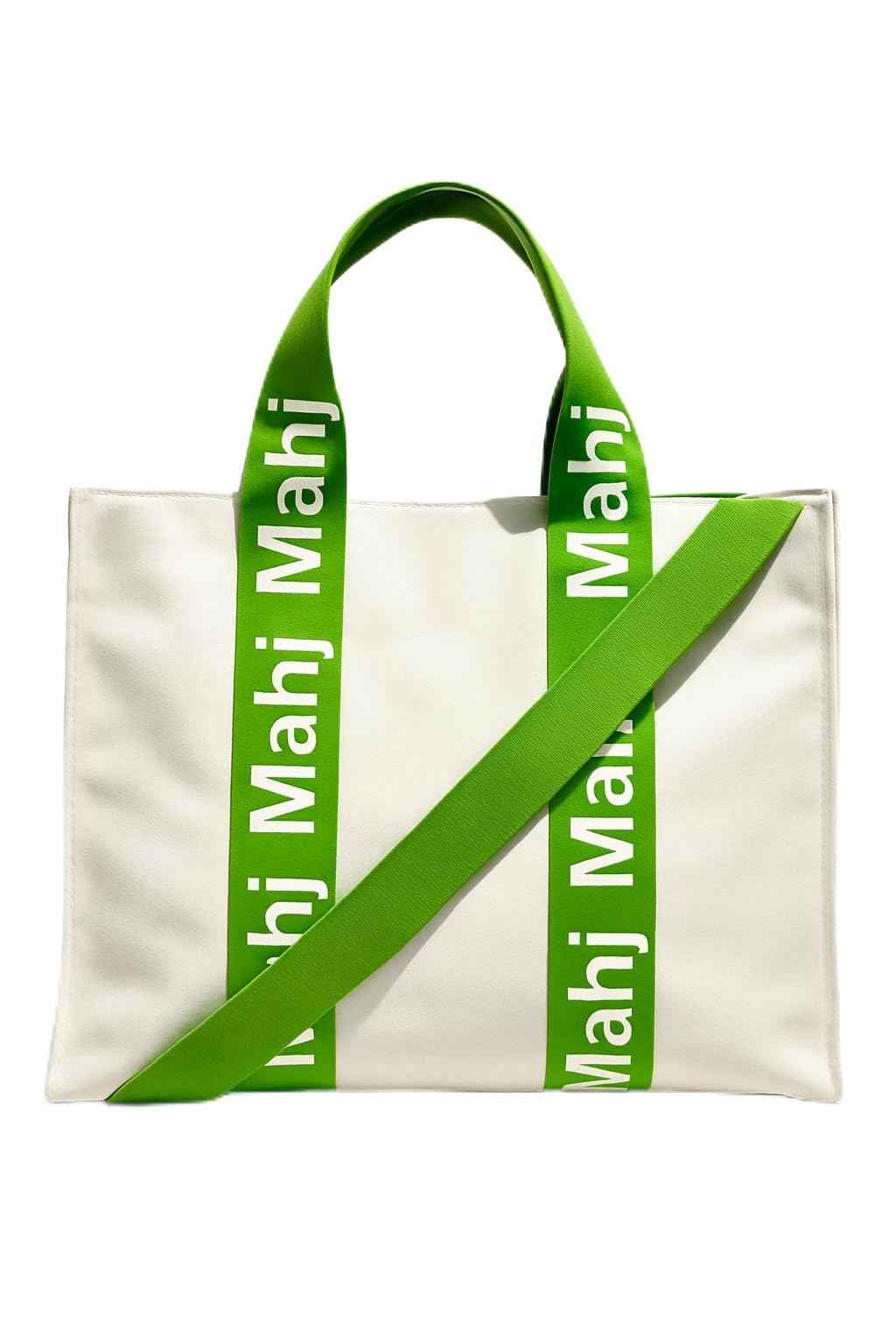 Katsco Mahj Tote-XL Canvas Mahjong Bag for Tile Sets and Racks, Nylon Interior and Zipper Pocket-Luxury Gift for Game Lovers