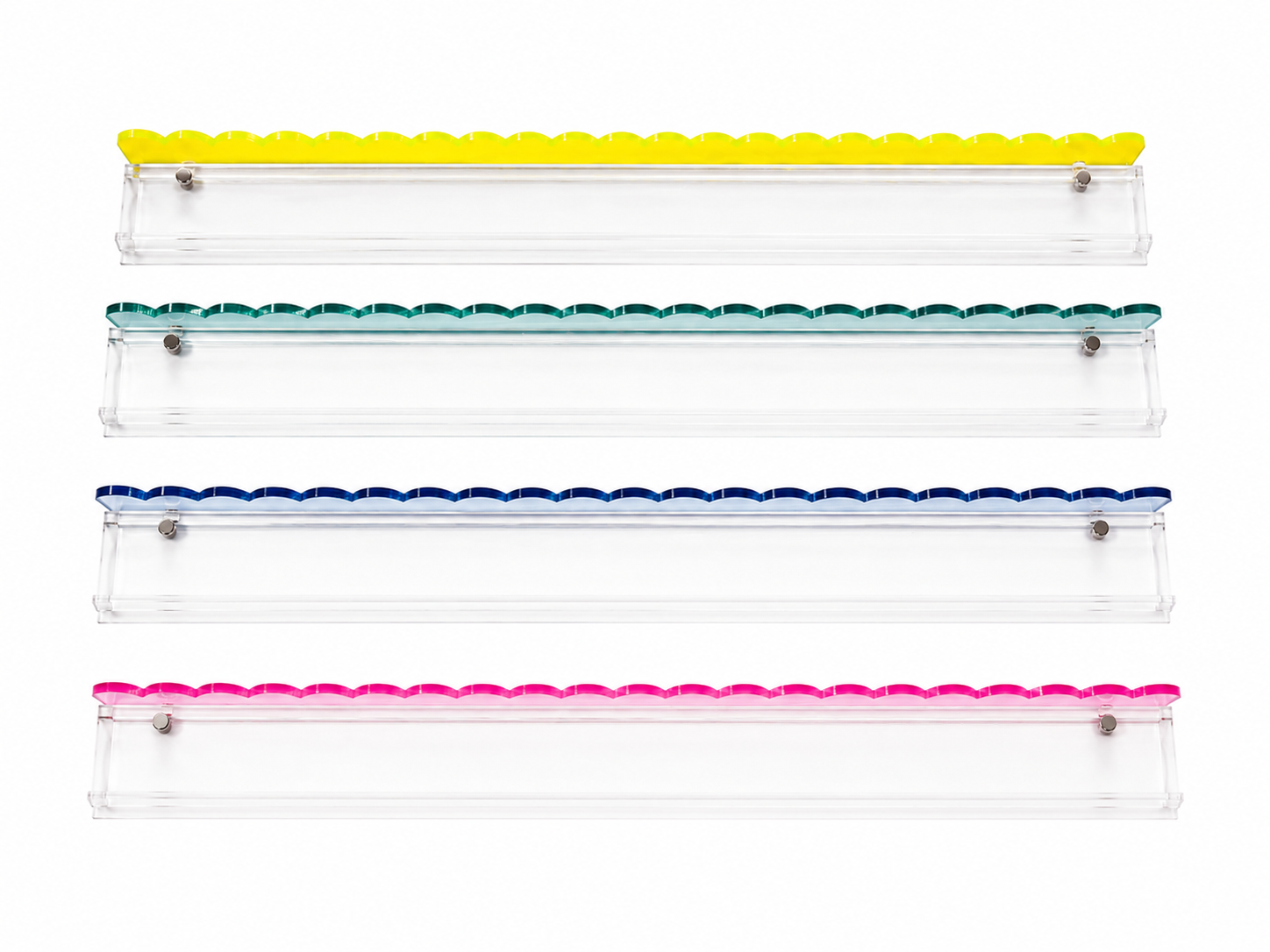Katsco Color Mahjong Pushers — Set of 4 (Hot Pink, Sky Blue, Mint & Citrus Yellow)