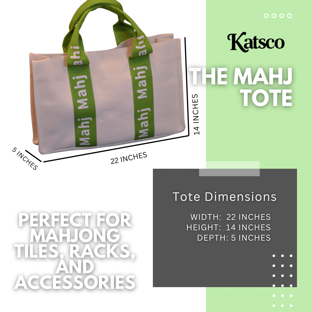 Stylish and functional Mahjong totes for game day and travel.
