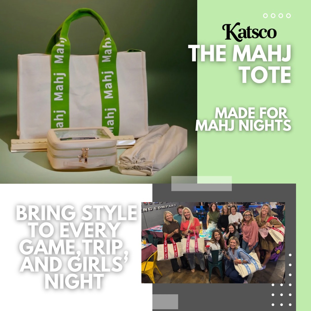 Stylish and functional Mahjong totes for game day and travel.
