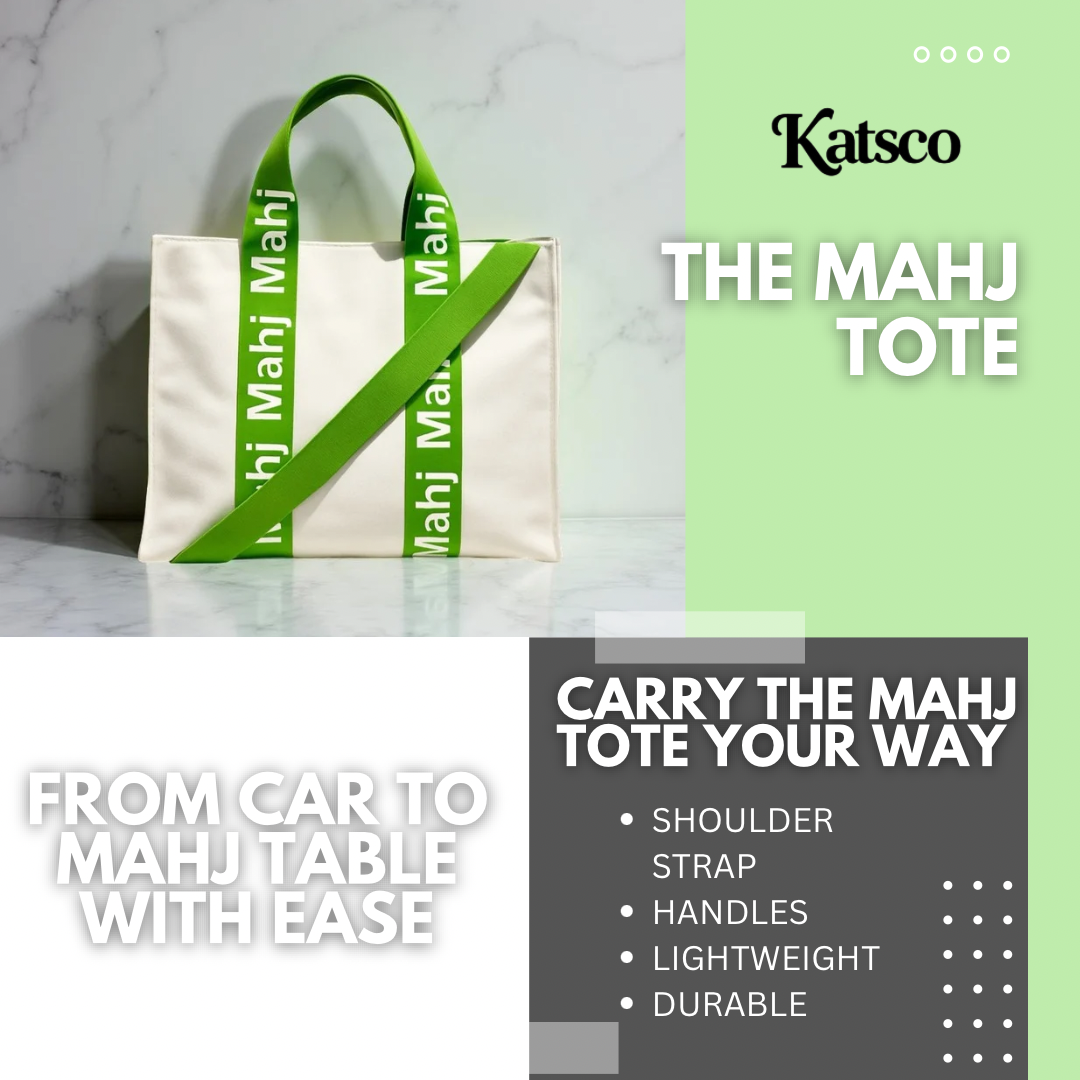 Stylish and functional Mahjong totes for game day and travel.