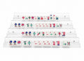 Katsco Clear Acrylic Mahjong Racks with Pushers — Set of 4