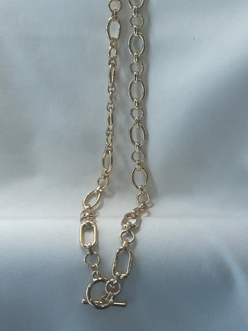 Gold Toggle Charm Necklace | Katsco Charm Bar