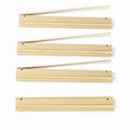 Katsco Brand, American Mahjong Racks with Pushers - 4 20" Acrylic Mahjong Racks - Scalloped Ivory Rack Set with Velvet Rack Bag - Fits Standard and Large American Mahjong Tiles