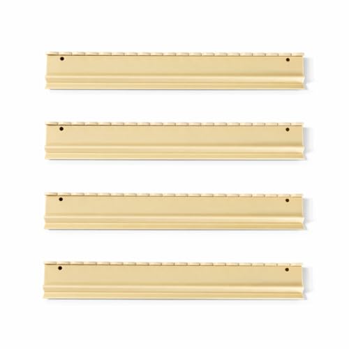 Katsco Brand, American Mahjong Racks with Pushers - 4 20" Acrylic Mahjong Racks - Scalloped Ivory Rack Set with Velvet Rack Bag - Fits Standard and Large American Mahjong Tiles