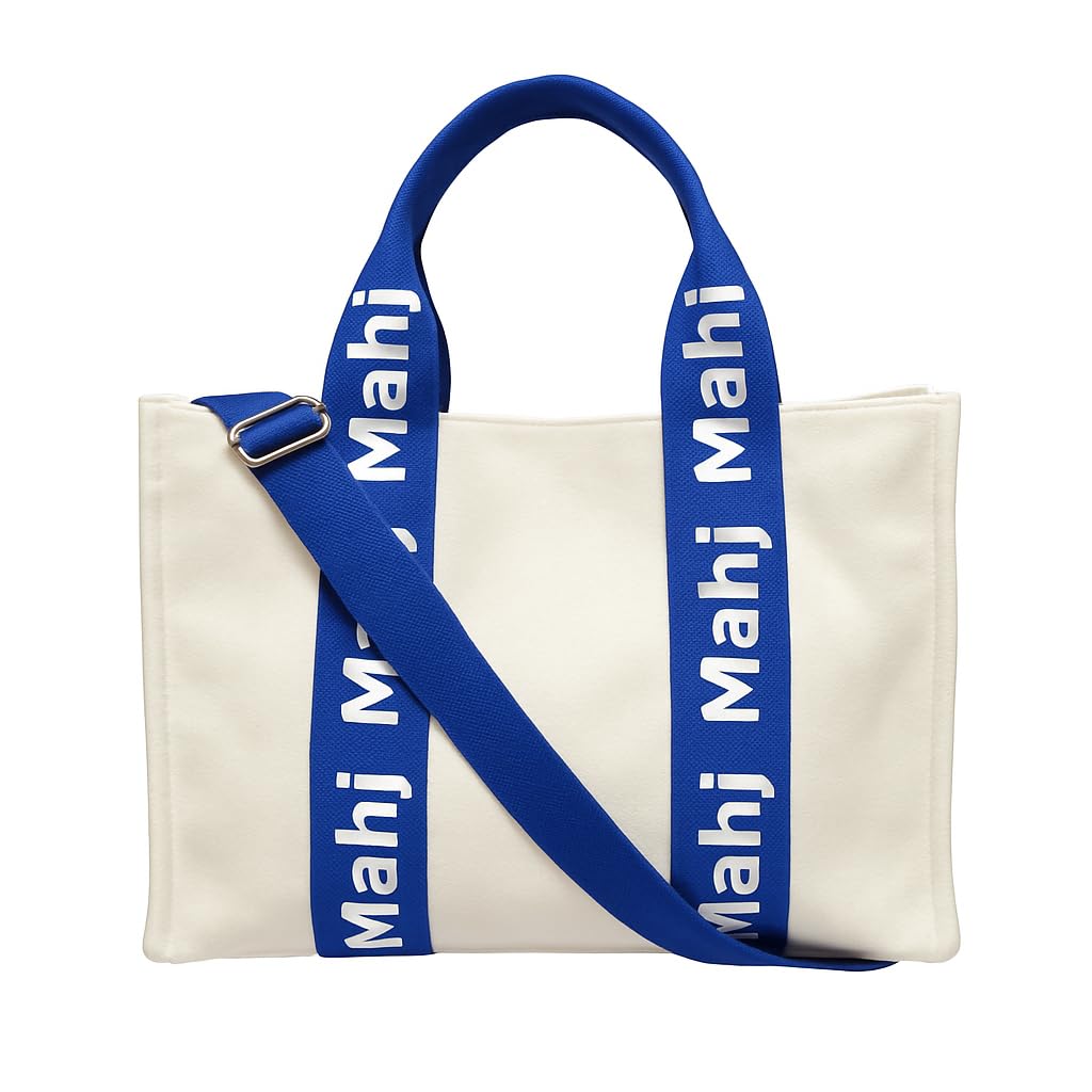 Mahjong Bag Preppy Canvas Tote Mahj Tiles Racks & Cards Tennis Pickleball gift