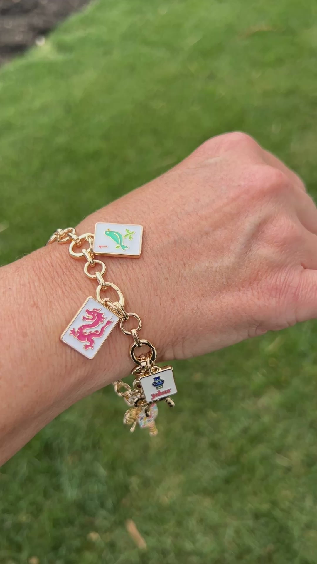 Gold Toggle Charm Bracelet | Katsco Charm Bar